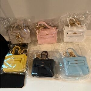 Miniature Women's Bag Keychain Set - Multicolor